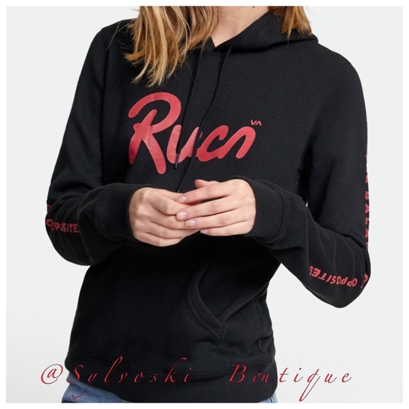 ๐ฅRVCA FLOW HOOD NWT - Picture 2 of 9